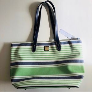 NWT Dooney & Bourke Large Striped Shopper